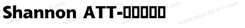 Shannon ATT字体转换